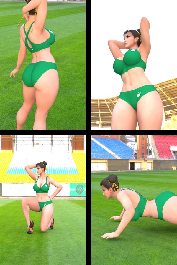 元祖中華女性格闘家 チュン○ー(春○)の写真集 麗しき春_01
