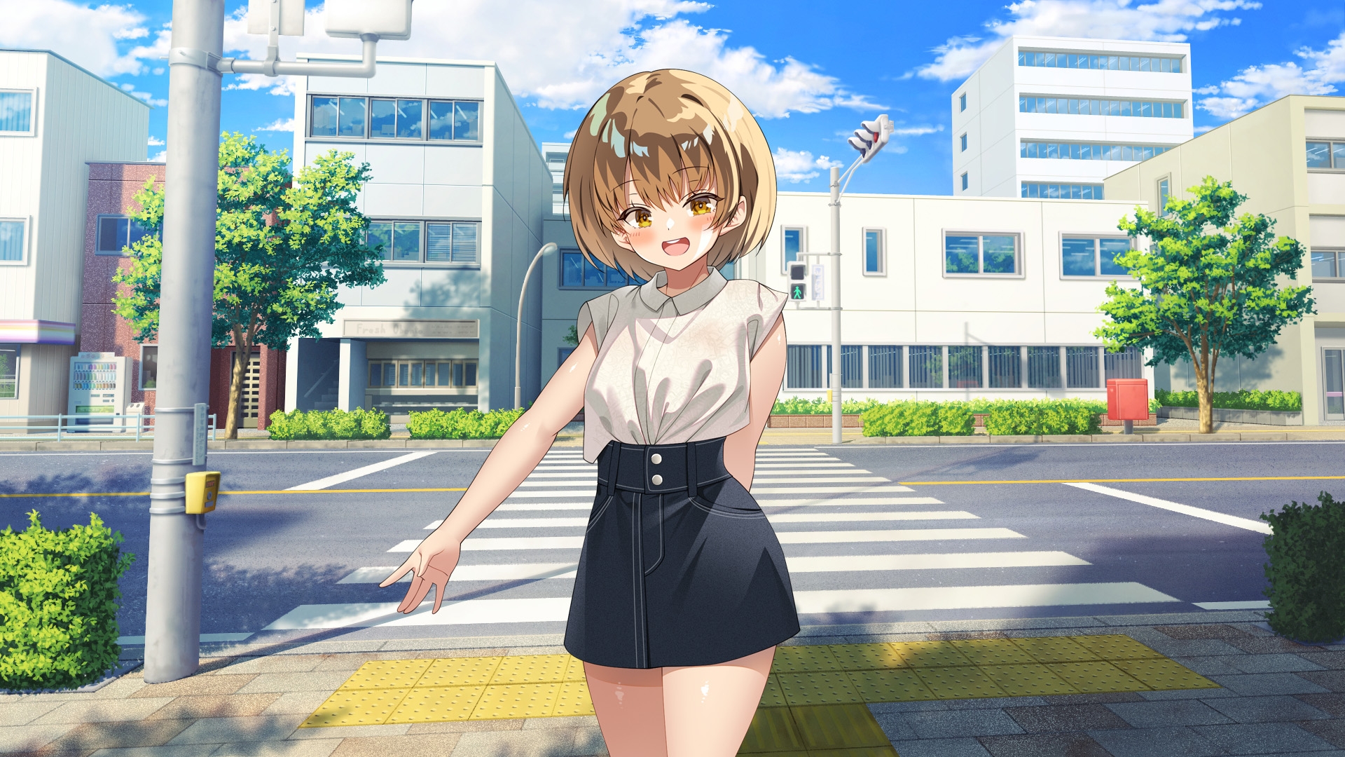 女子学生立ち絵素材01-A 私服編【表情17種】