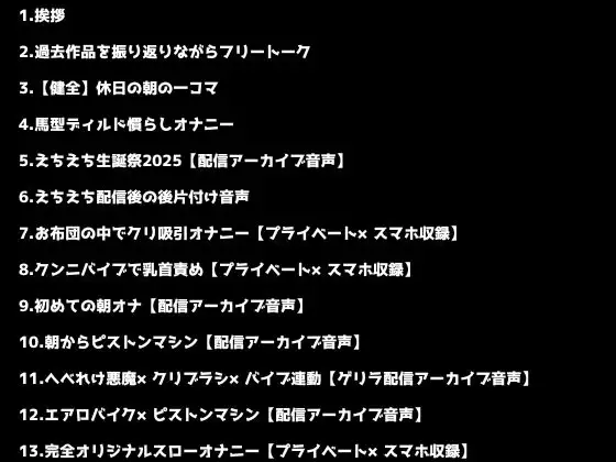RJ01419859 30,000秒(8時間20分)超激エロボイス収録 [20250707]