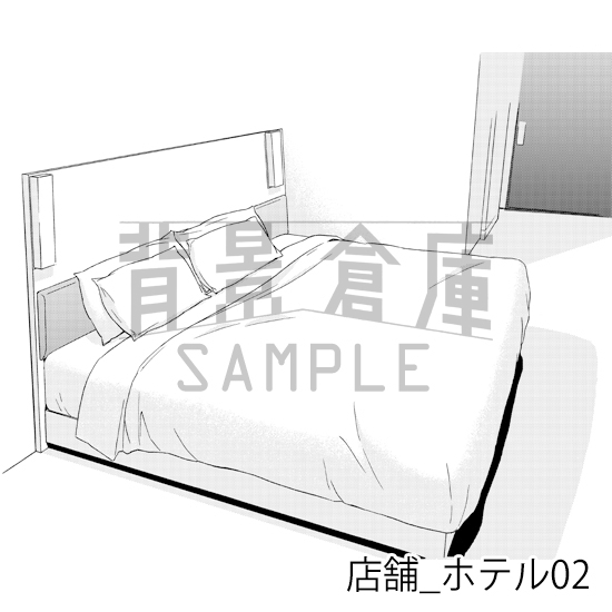 【トーンつき】店舗_背景素材集6(ホテル)