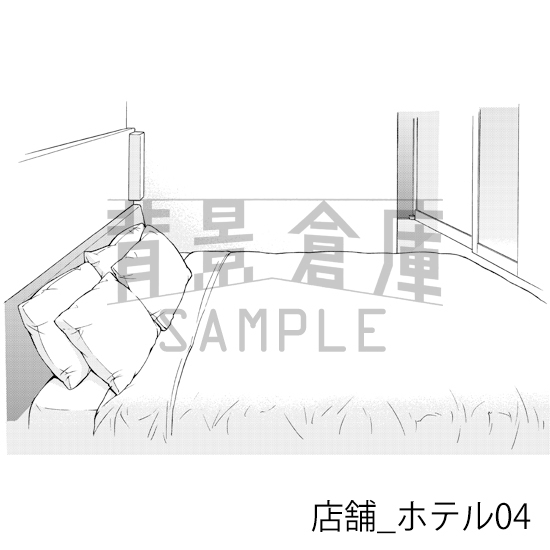 【トーンつき】店舗_背景素材集6(ホテル)