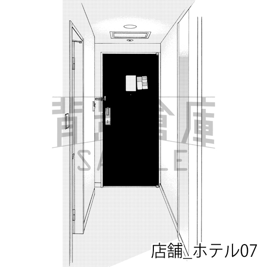 【トーンつき】店舗_背景素材集6(ホテル)
