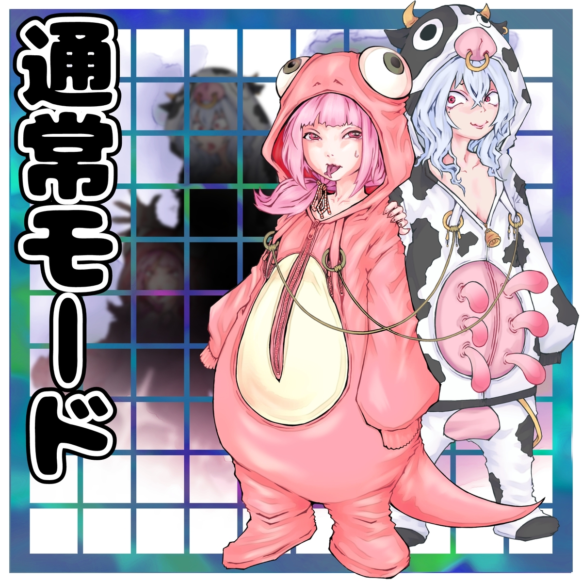 【着衣版】チーム貧乳乳首ピアス イラスト集