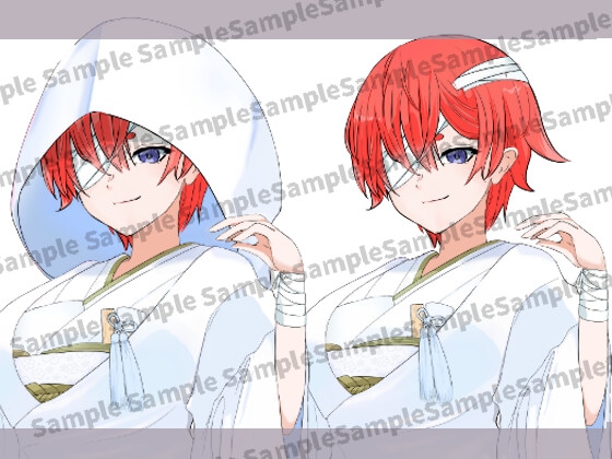 白無垢立ち絵素材【服差分2種】