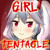 Fear of Darkness - TENTACLE (zombies) and girl white hair