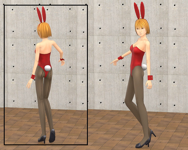 RJ124706 img smp1 RJ124706[131106][カウンターワイワイ]オリジナルデザイン 女の子キャラクター 3Dモデリングデータ バニーガール リアル