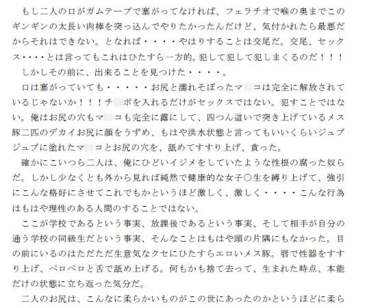 RJ135260 img smp2 RJ135260 [140525][ピンクメトロ]肉欲で大逆転!! ずっといじめられていた同級生の女子二人を肉奴隷にした俺 第二話