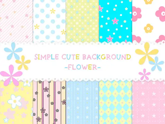 SIMPLE CUTE BACKGROUND -FLOWER- 1