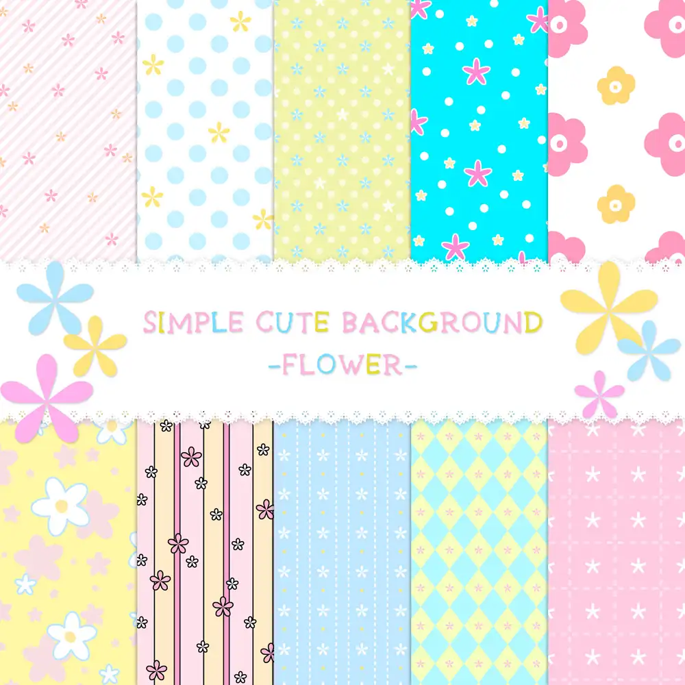 SIMPLE CUTE BACKGROUND -FLOWER- 2