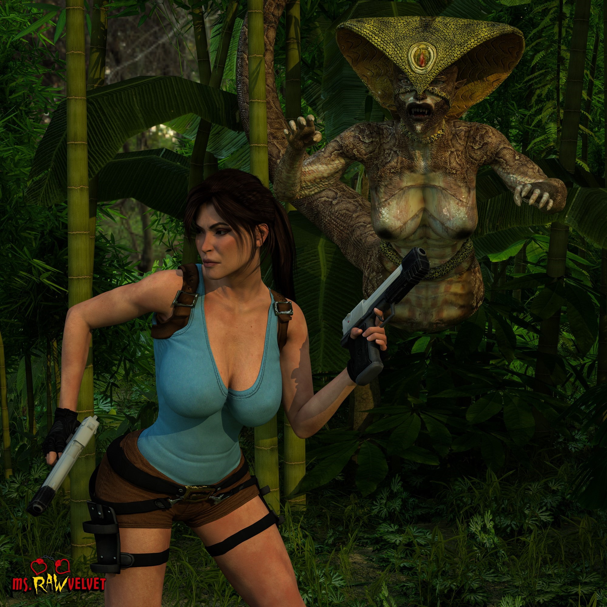 RJ368771 Lara Coft Coiled by Lamia (NSFW Vore CG Pack) [20220113]