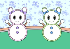 雪だるまとツインテ・お絵描き動画 [nanaraiTRY]