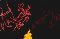 「女性の排泄物を購入して、使用する作品」♡ン♡尿♡