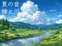 夏の効果音素材集-川とセミの長時間SE- [しんさんわーくす]