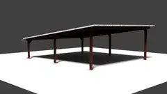 屋根のある建物 [Visha]