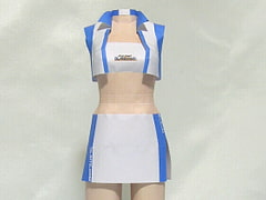 Paper Figure / Race Queen / White-Blue/for Adult [PaperCostumeFactory]