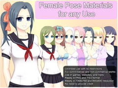 Female Pose Materials For All Uses [Smile Drop Studios]