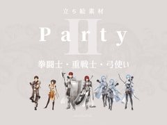 【立ち絵素材】Party_II「拳闘士・重戦士・弓使い」 [sasAIchi]