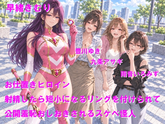 お仕置きヒロイン 射精したら短小になるリングを付けられて公開羞恥おしおきされるスケベ怪人