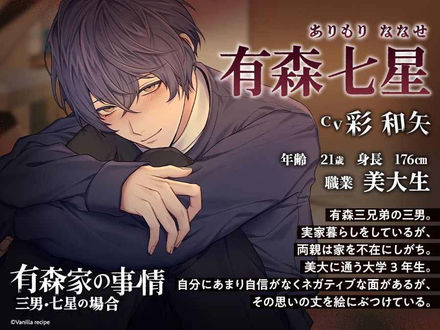 【配信限定・がるまに限定特典付】有森家の事情 ~三男・七星の場合~(出演:彩和矢)