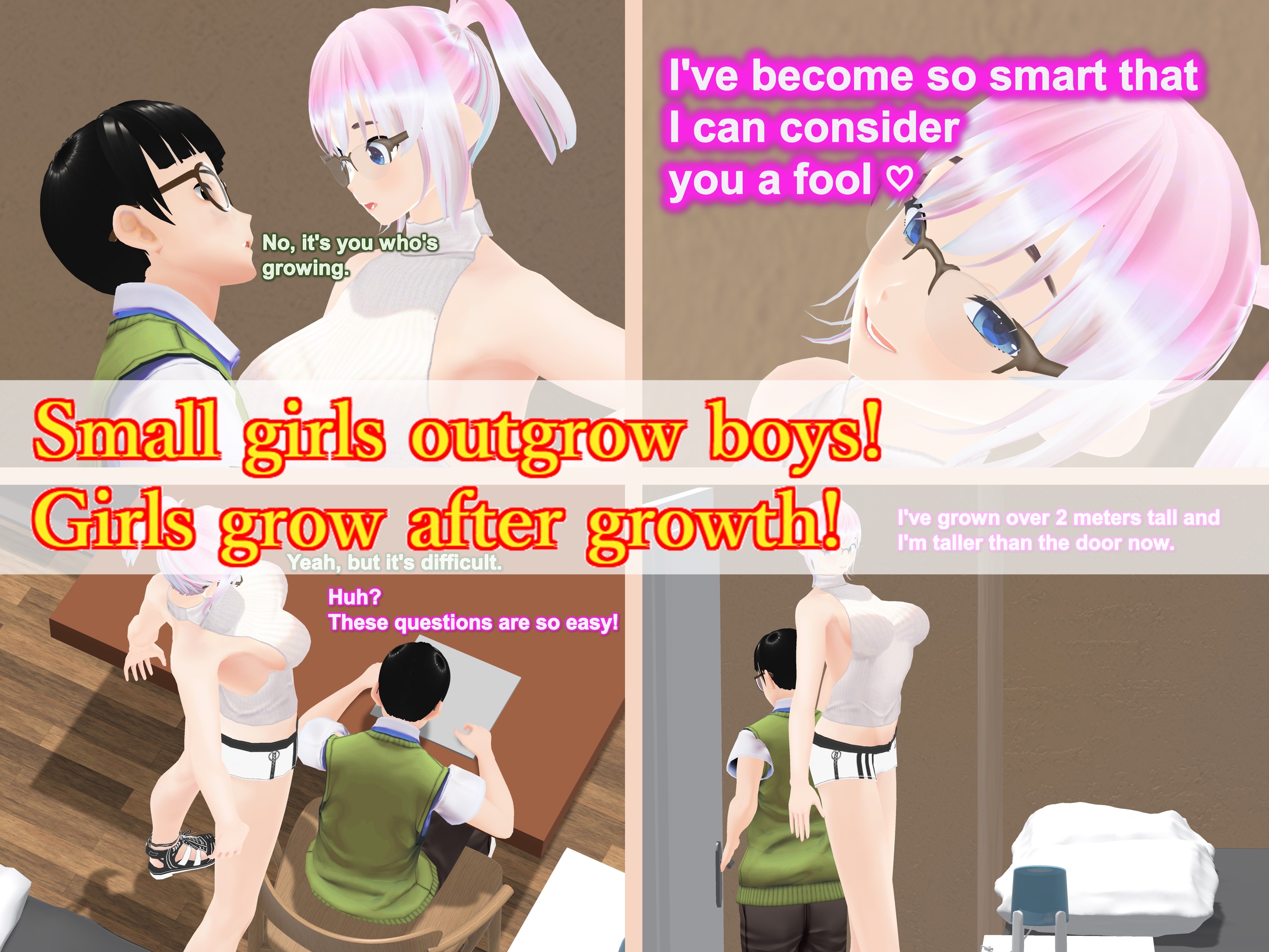Outgrowing only girls, Overtake boys, Growth sound. Home tutor Arc [女子成長クラブ]