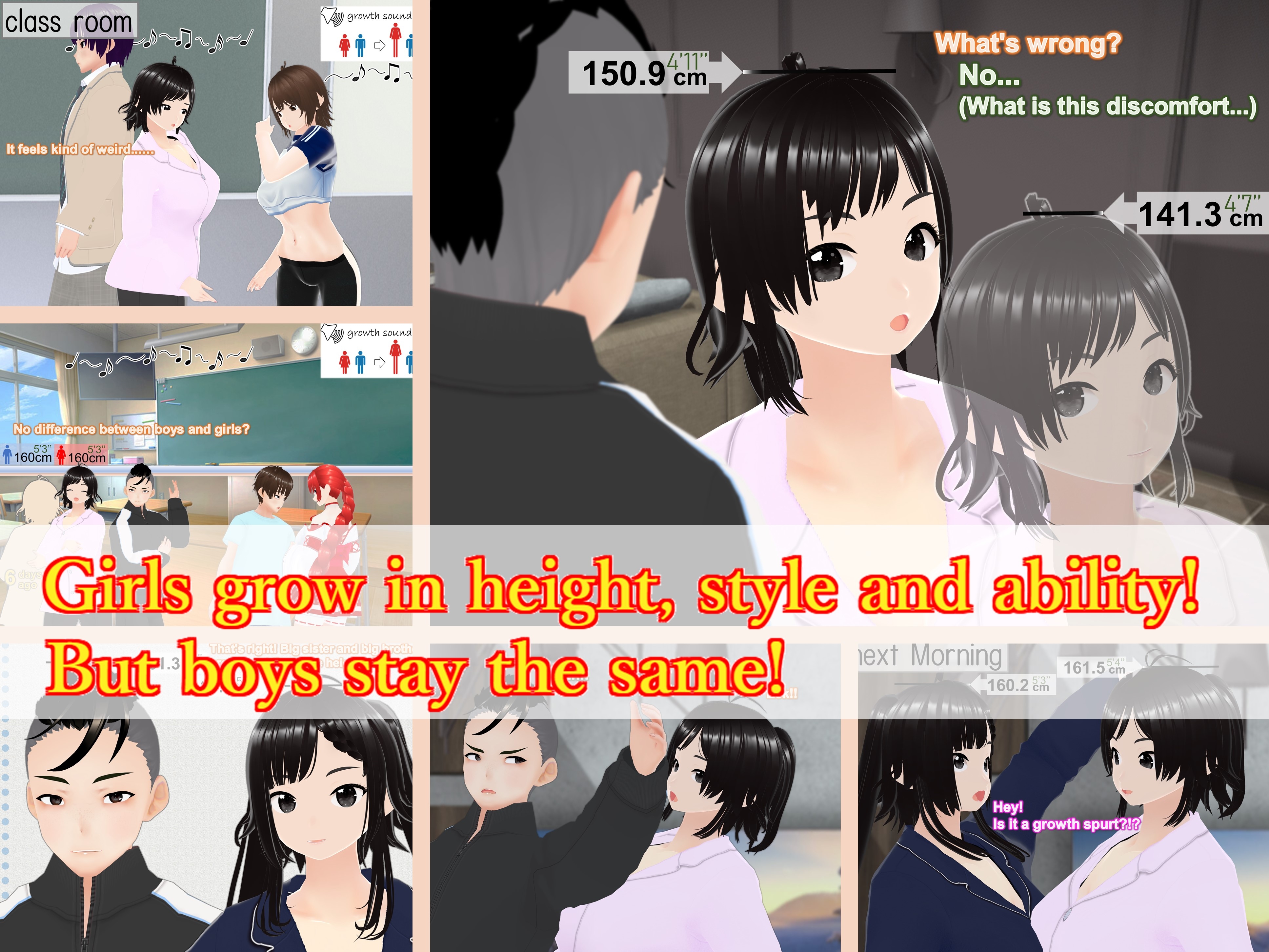 Outgrowing only girls, Overtake boys, Growth sound. Sisters' Ascent Arc [女子成長クラブ]