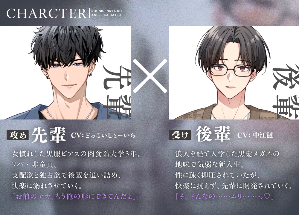 【豪華雙鏡頭構成！】重考陰鬱男的肛門開發～大學壞學長親自教會我何謂快感～