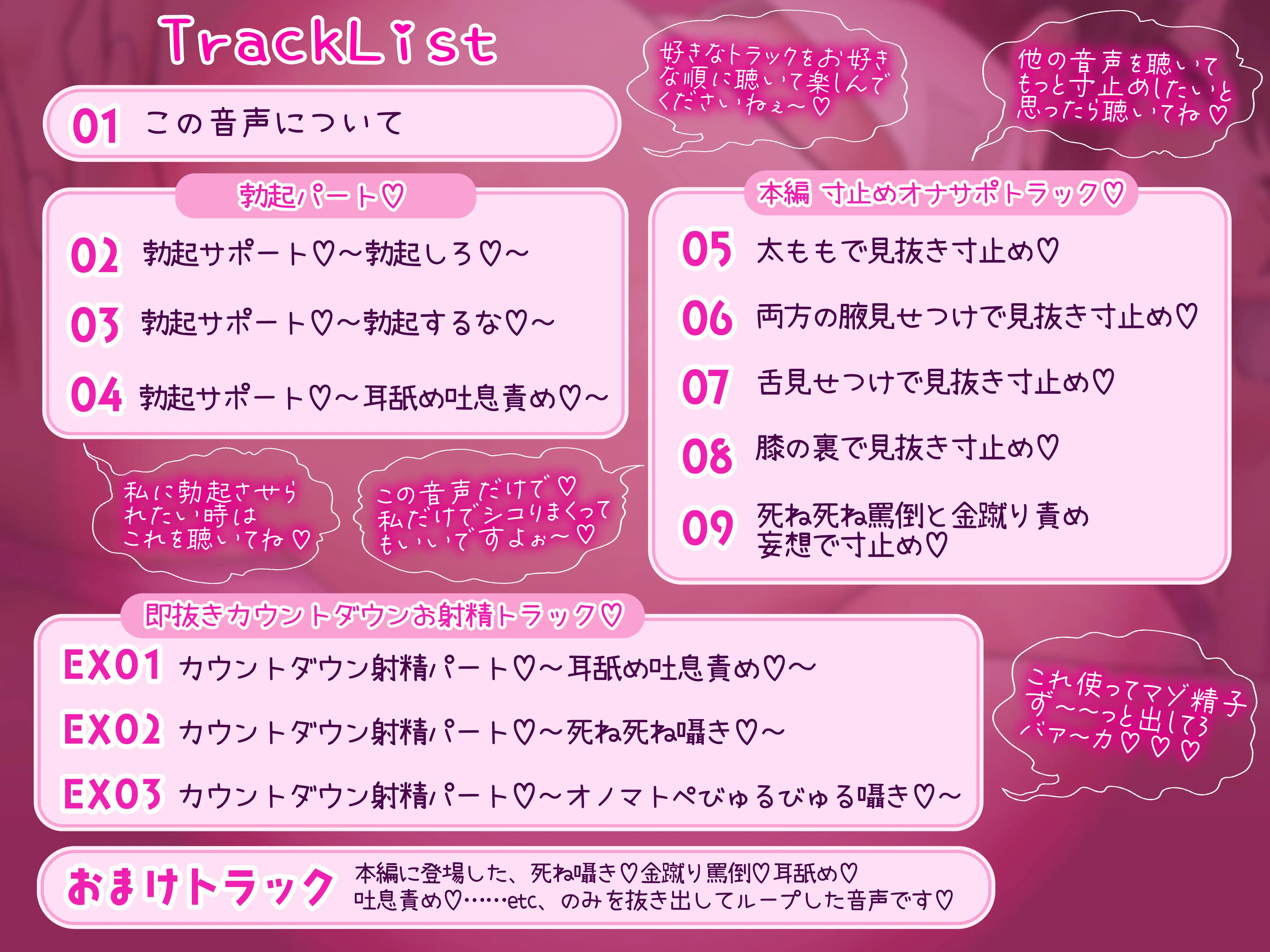 【CGイラスト集65P特典付き♡】短時間でサクッと見抜き寸止めオナニーができちゃうマゾ向けオナサポ音声集♡～私でシコってろ♡このド変態マゾ♡♡♡～_11