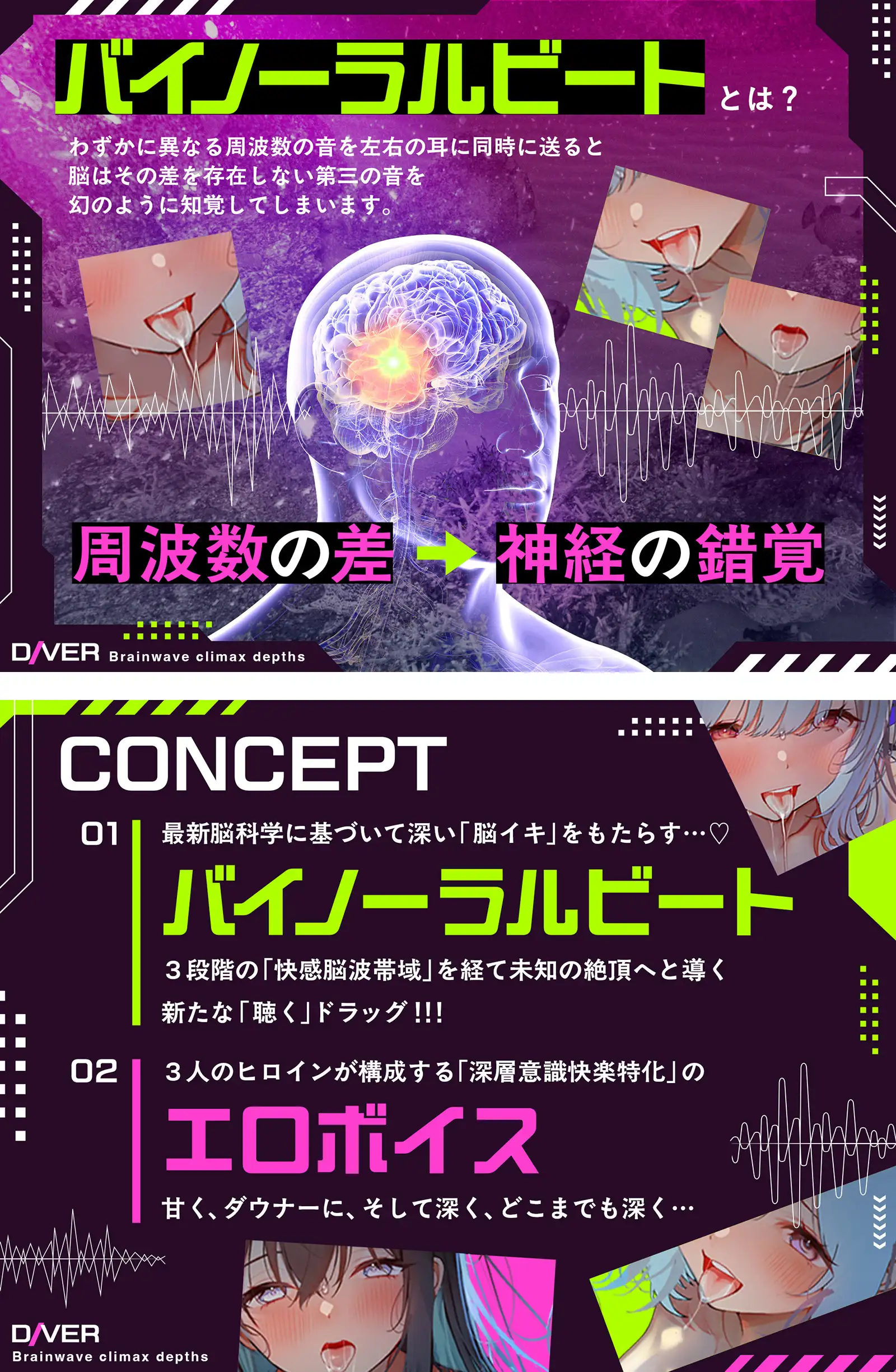 【バイノーラルビート×脳波コントロール】脳波絶頂深層ダイバー～どこまでも深く潜り、堕ちていく意識の中で邂逅する究極の「脳イキ」体験～【サウンドドラッグ】_11
