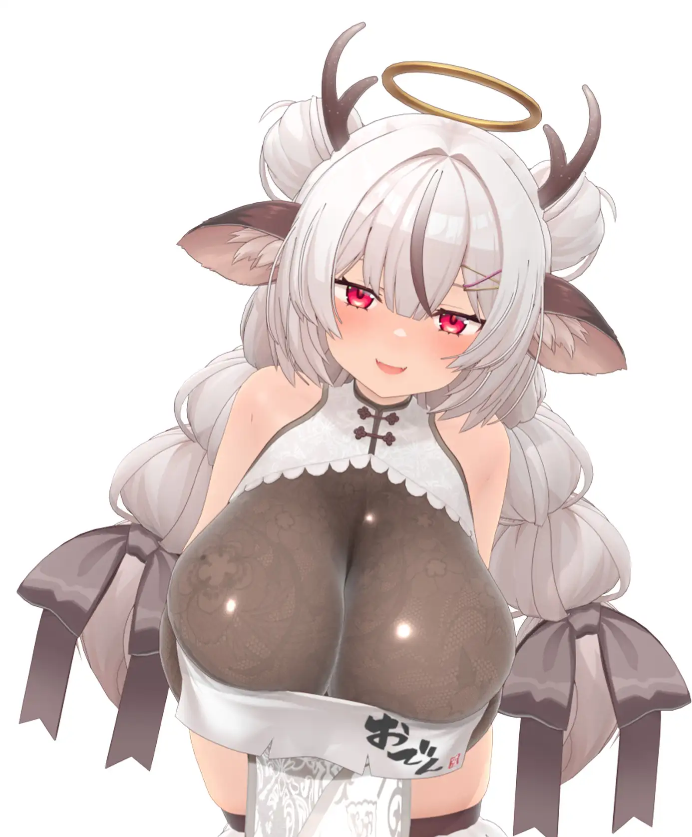 なまいきAVtuberがたぷたぷLカップで誘惑してくる。おぬしをイカせるまでやめない搾精パイズリ!~麝香ちまき3Dお披露目記念作品~_10