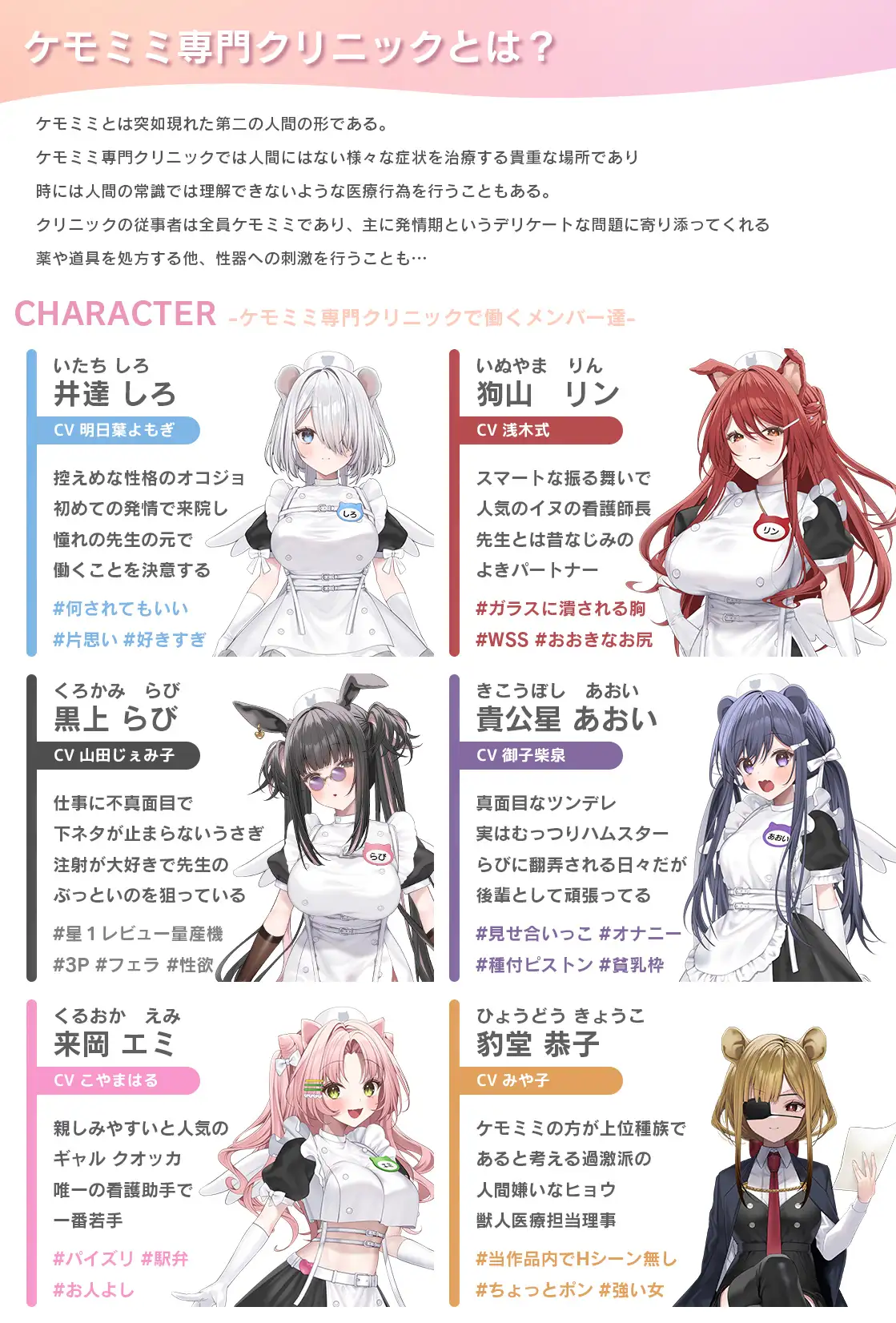 【本編動画2時間40分超】発情ケモミミclinic【ぬるぬるLive2Dアニメーション×豪華声優陣】_11
