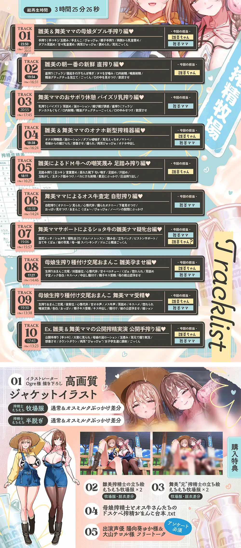 【✅️オス牛体験】搾精士さんのミルキングパーラー6 ~母娘搾精士に