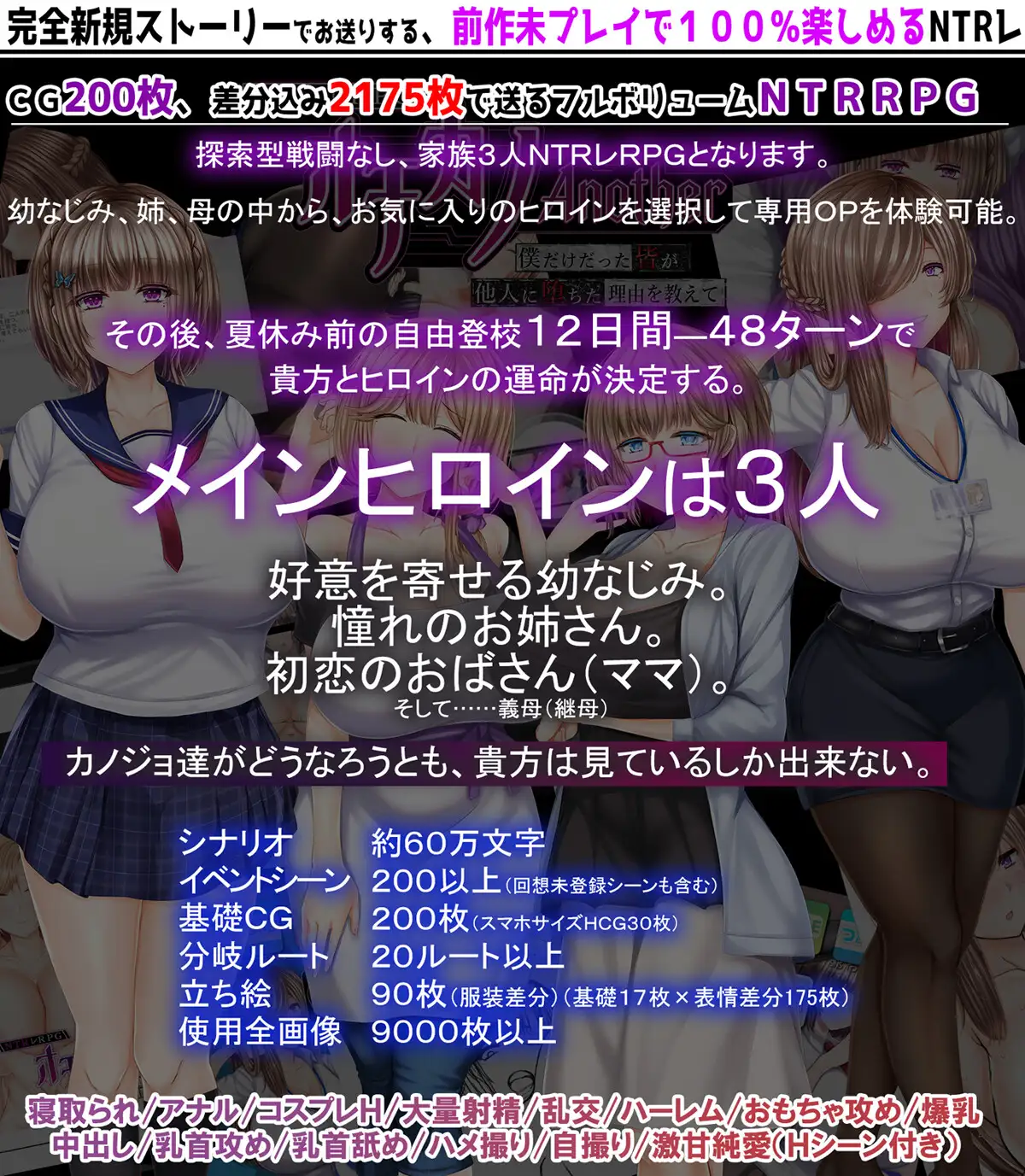 NTRレRPG オチカノ-Another- ~僕だけだった皆が他人に堕ちた理由を教えて~_10