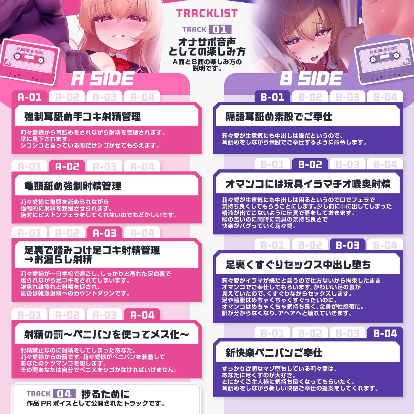 「A面とB面」〜どちらもエロエロにヌキながら女の子のA面とB面を楽しむ〜_8