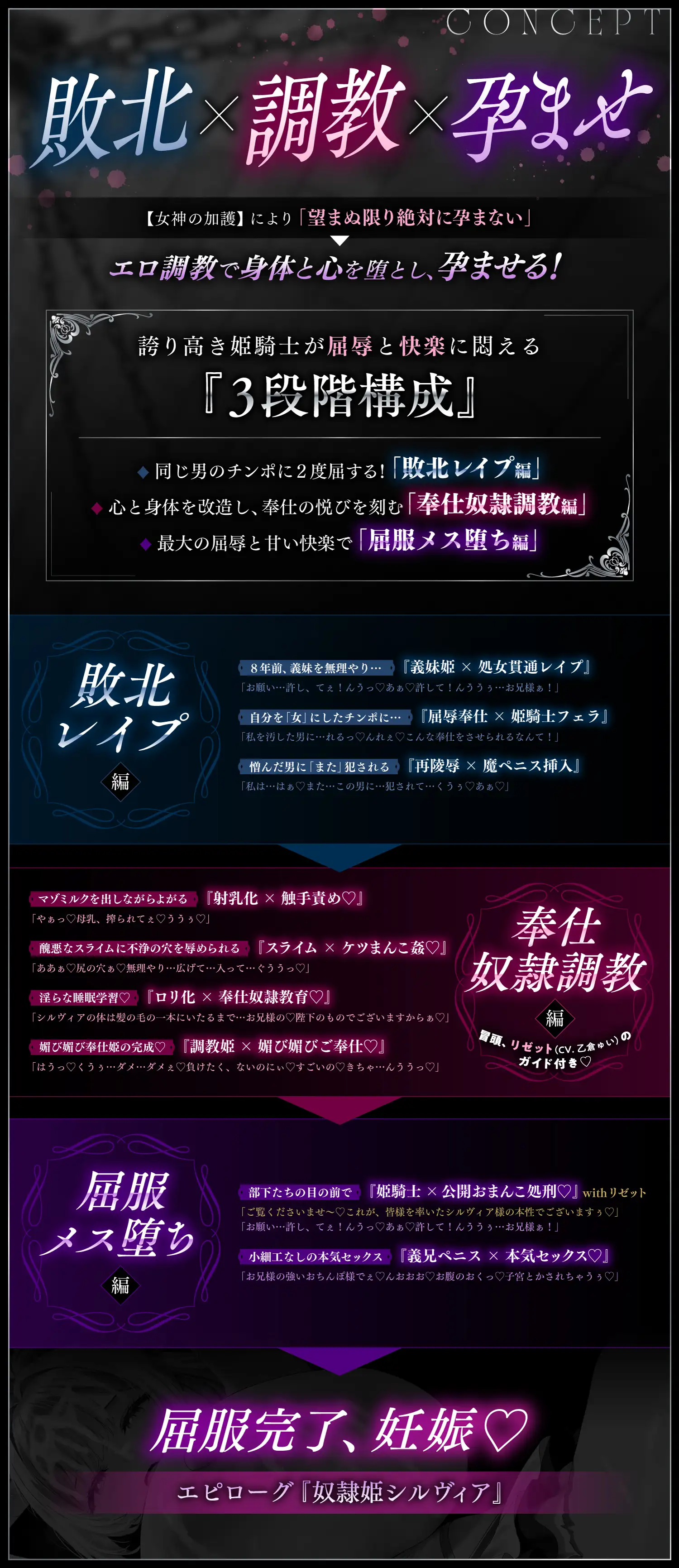 【姫騎士×再敗北】「殺したいほど憎い男に、また犯されて…」仇のチンポで孕ませ調教♡Hカップ姫騎士が『専属奉仕奴○』に堕ちるまで✅豪華特典付き✅_8