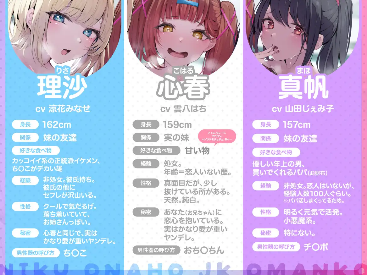【✅早期購入特典付き♡&2時間30分超えっ♡✅】『デカチン即堕ちっ♡肉オナホJKおまんこ(ギャル)×3』_6