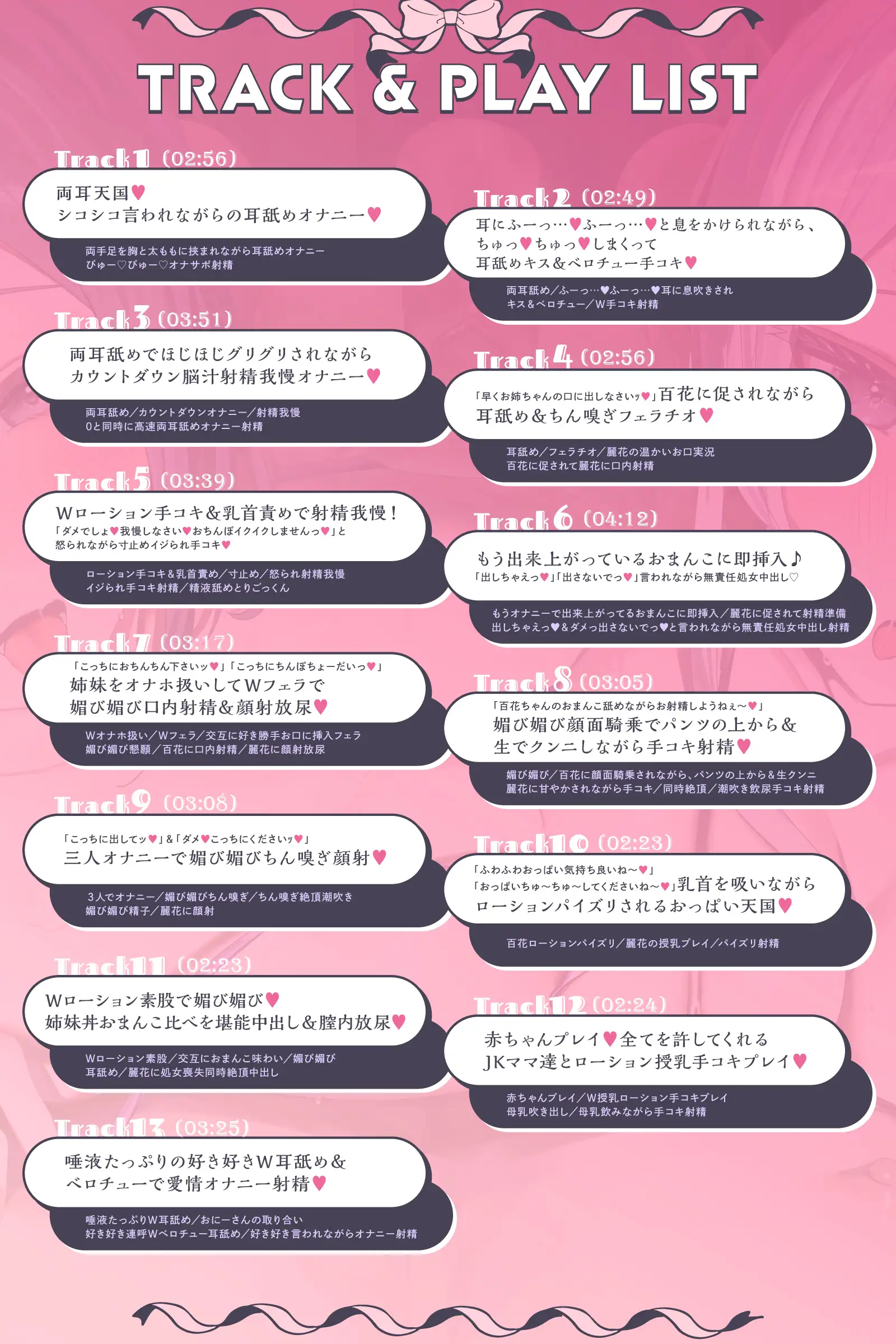 【短時間媚び媚びWオナサポ集♡】素早く気持ち良く、しこしこヌキヌキしたい貴方へ～淫乱JK姉妹丼の両耳天国♡～_8