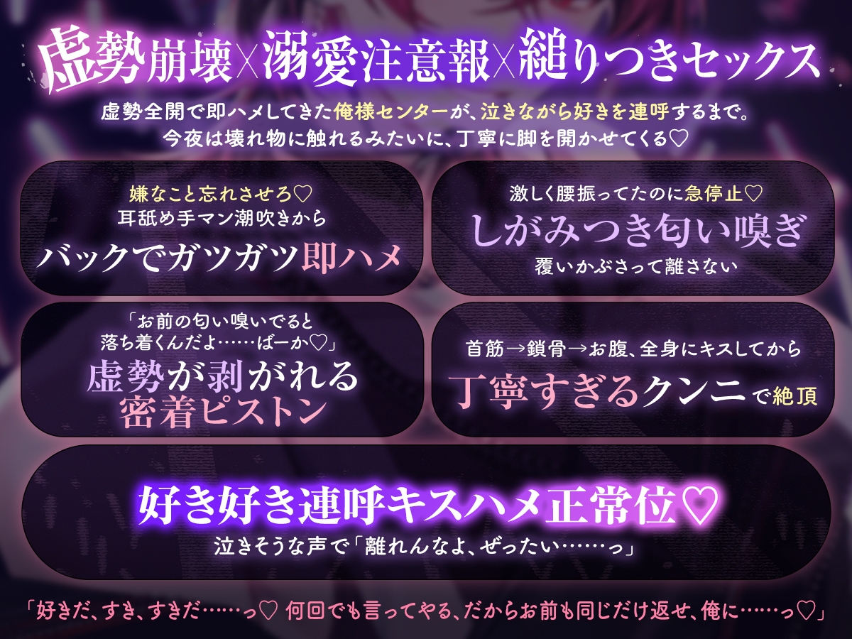 【UNDER:DOLL S2】レン編「……触っていいか?♡ 雑にしねぇって……逃げんなよ♡」縋りつき匂い嗅ぎ♡虚勢全開即ハメから崩壊、泣きながら好き連呼の密着ピストン [Cone and Dome]
