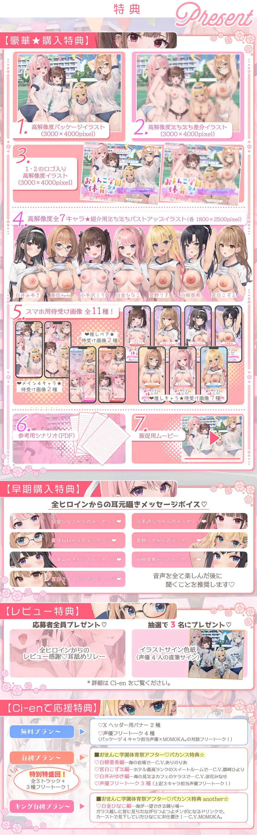 【✅7人×4.5時間超✅8/21まで早期特典つき】おま〇こ学園体育祭≪早漏よわチン争奪戦！≫ ～陰キャで学年カースト最下位の僕が7人の女子にイカされまくった伝説の日～_13