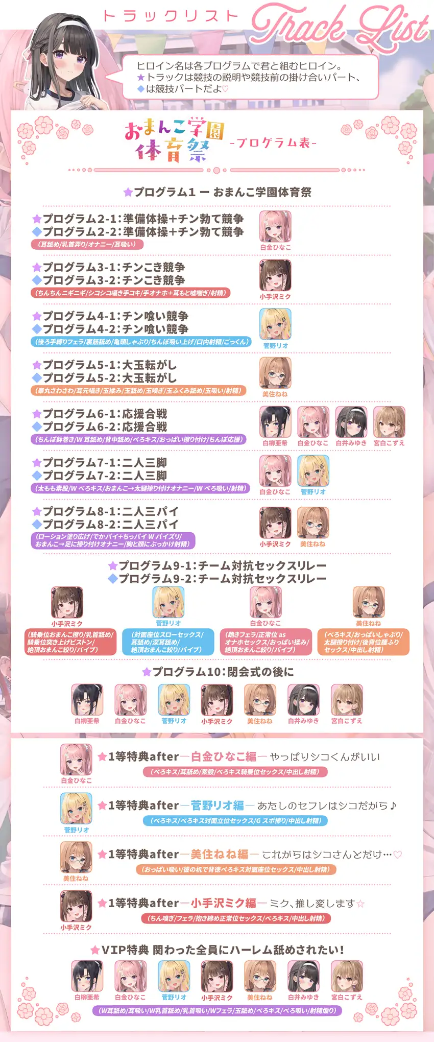 【✅7人×4.5時間超✅8/21まで早期特典つき】おま〇こ学園体育祭≪早漏よわチン争奪戦！≫ ～陰キャで学年カースト最下位の僕が7人の女子にイカされまくった伝説の日～_12