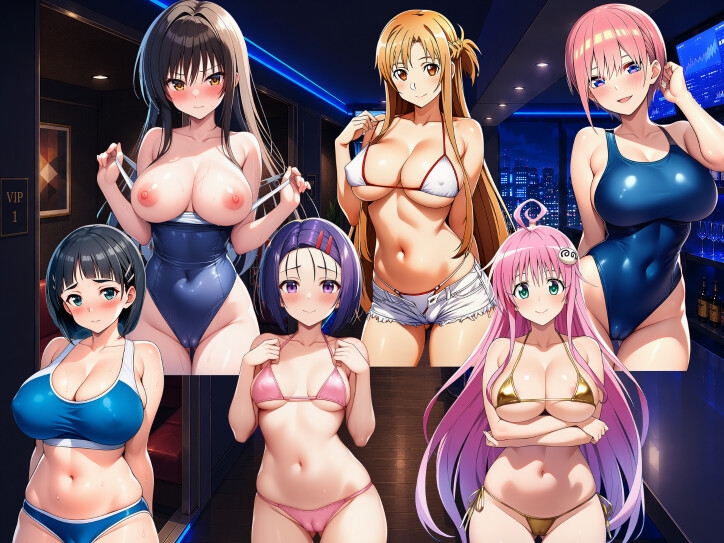 ヒロインが風俗嬢！水着コスプレ女子たちがチンポに次々ご奉仕しちゃう！ [しっぽ]