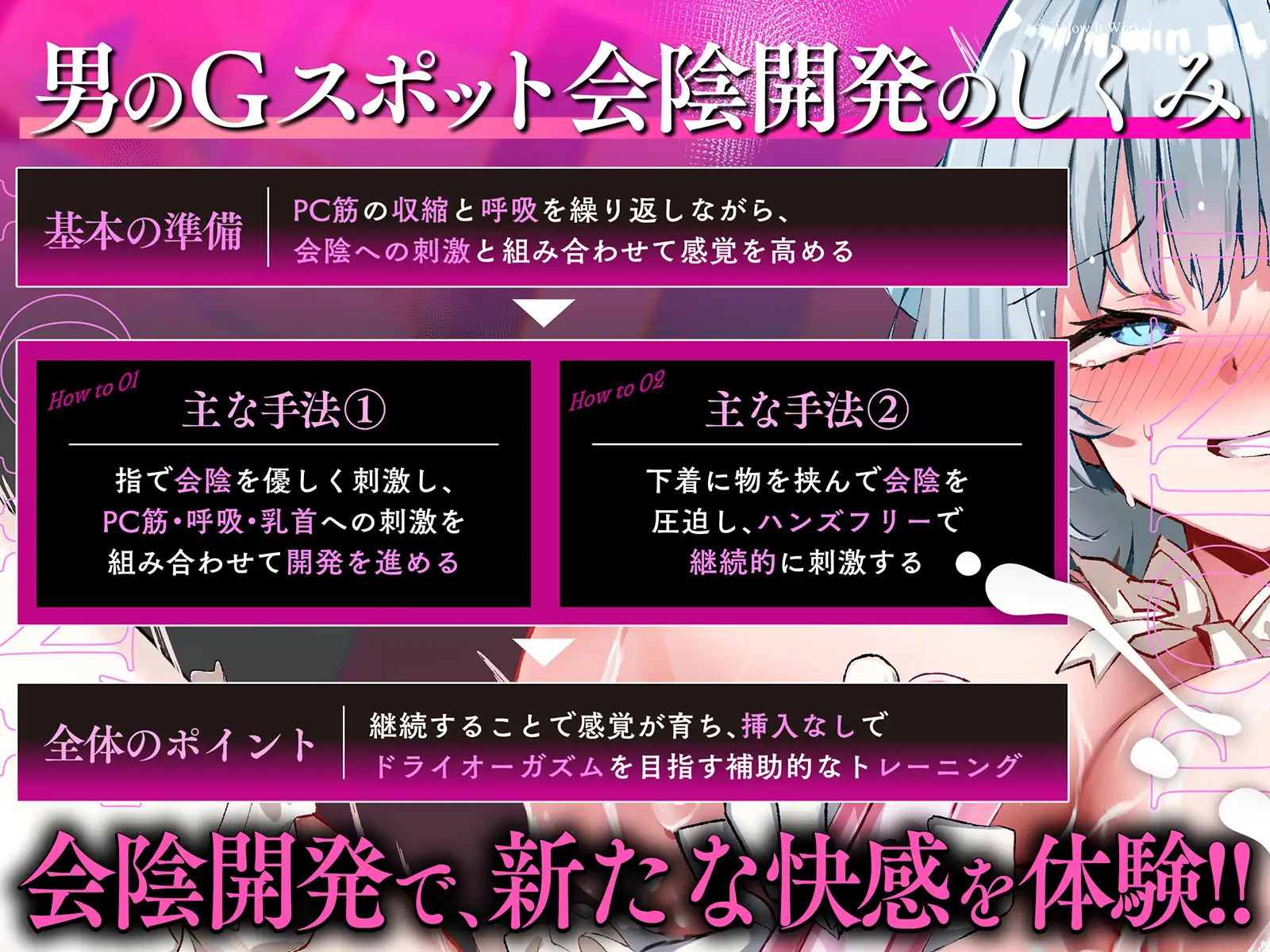 【メス汁だらぁ～ッ♡】男のGスポット開発～会陰グイグイ押し込まれて精子出さず我慢汁昇天～【お手軽ドライオーガズム】_9