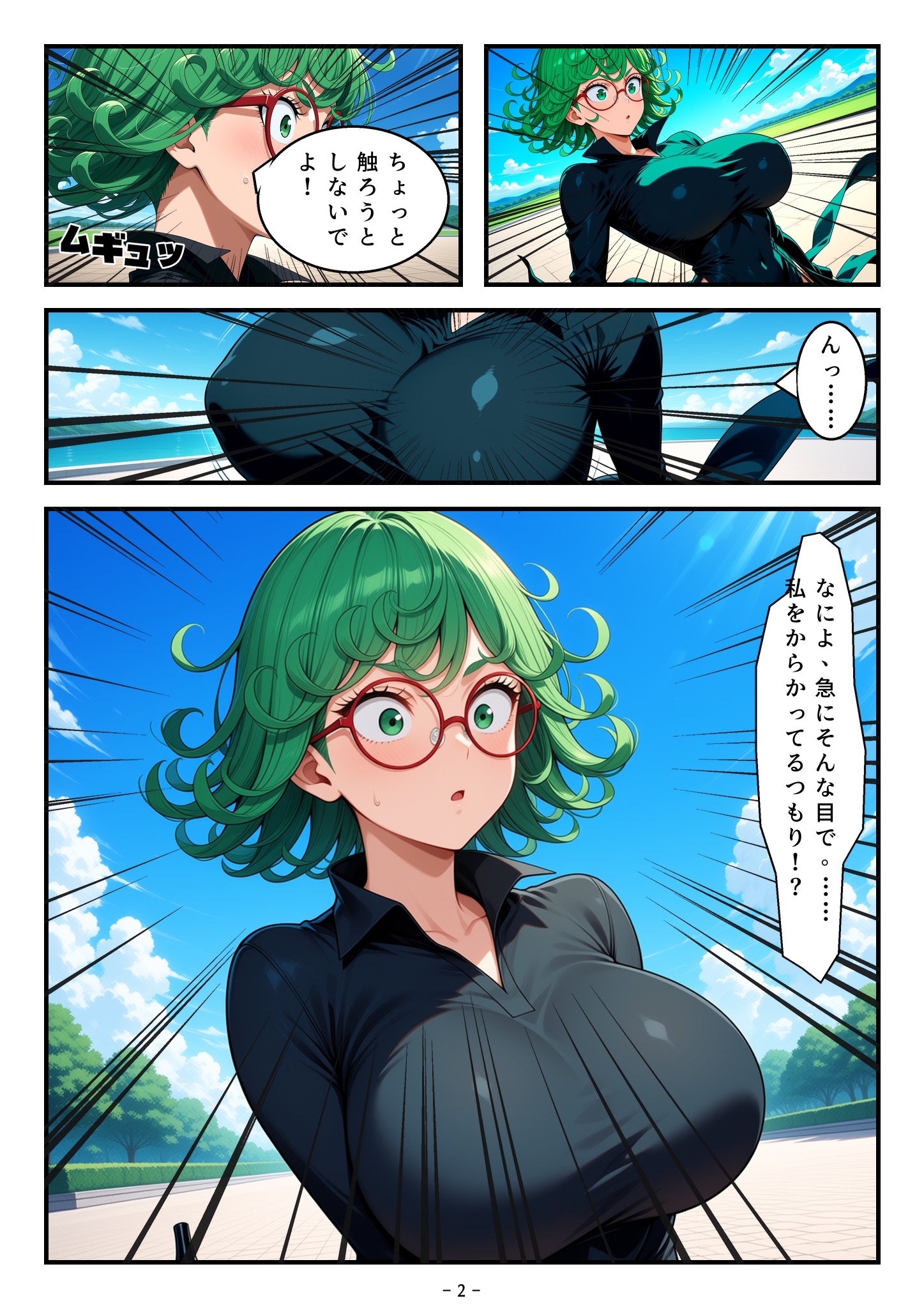 とあるヒーローのお姉さんの漫画+画像集 ノーマルvs巨乳化vs妊婦化 [メガネファン]