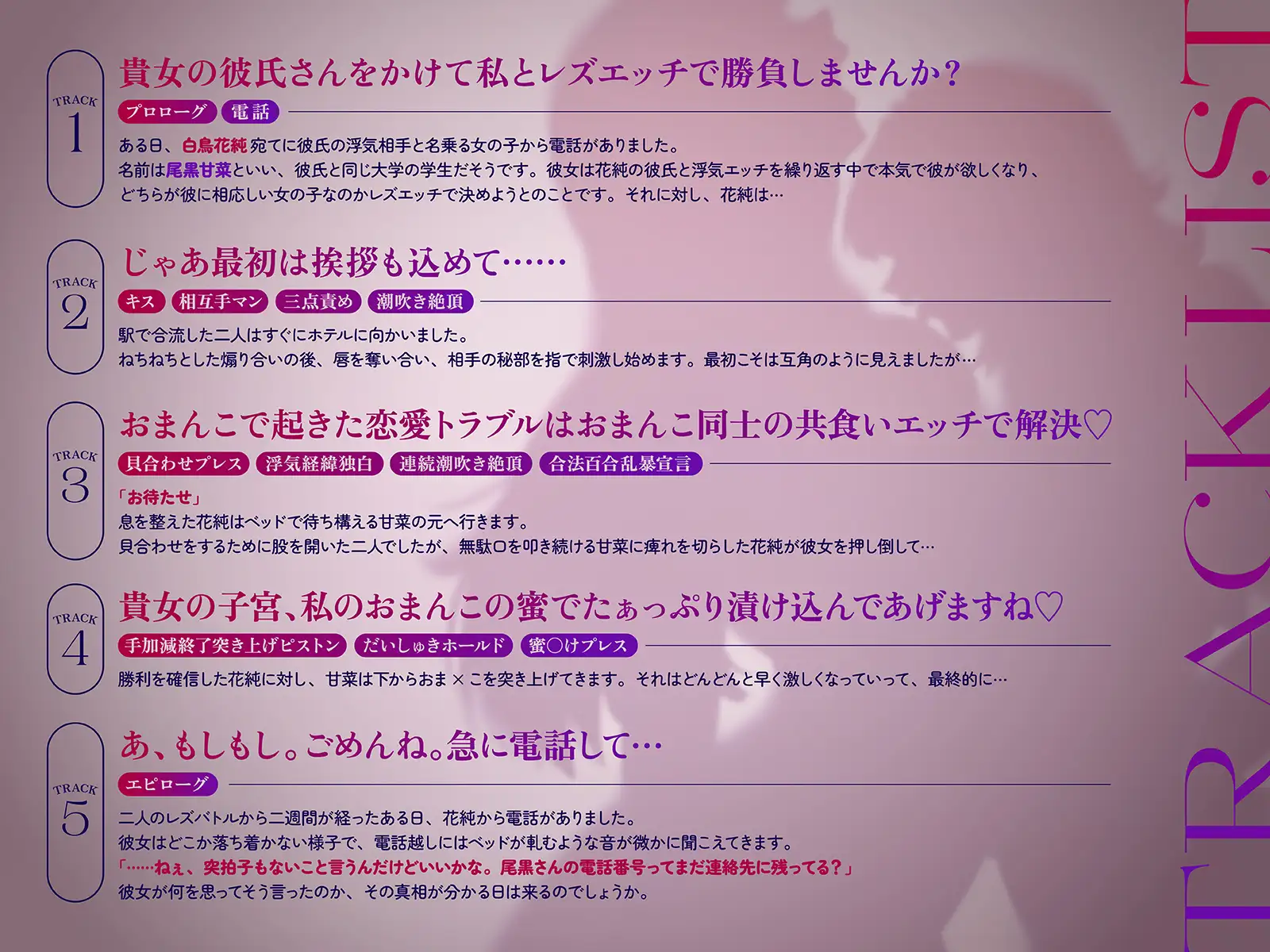 【NTR・レズバトル】あの子の純愛彼女マ×コは、私の地雷系浮気マ×コには勝てませんでした♡【KU100】_8
