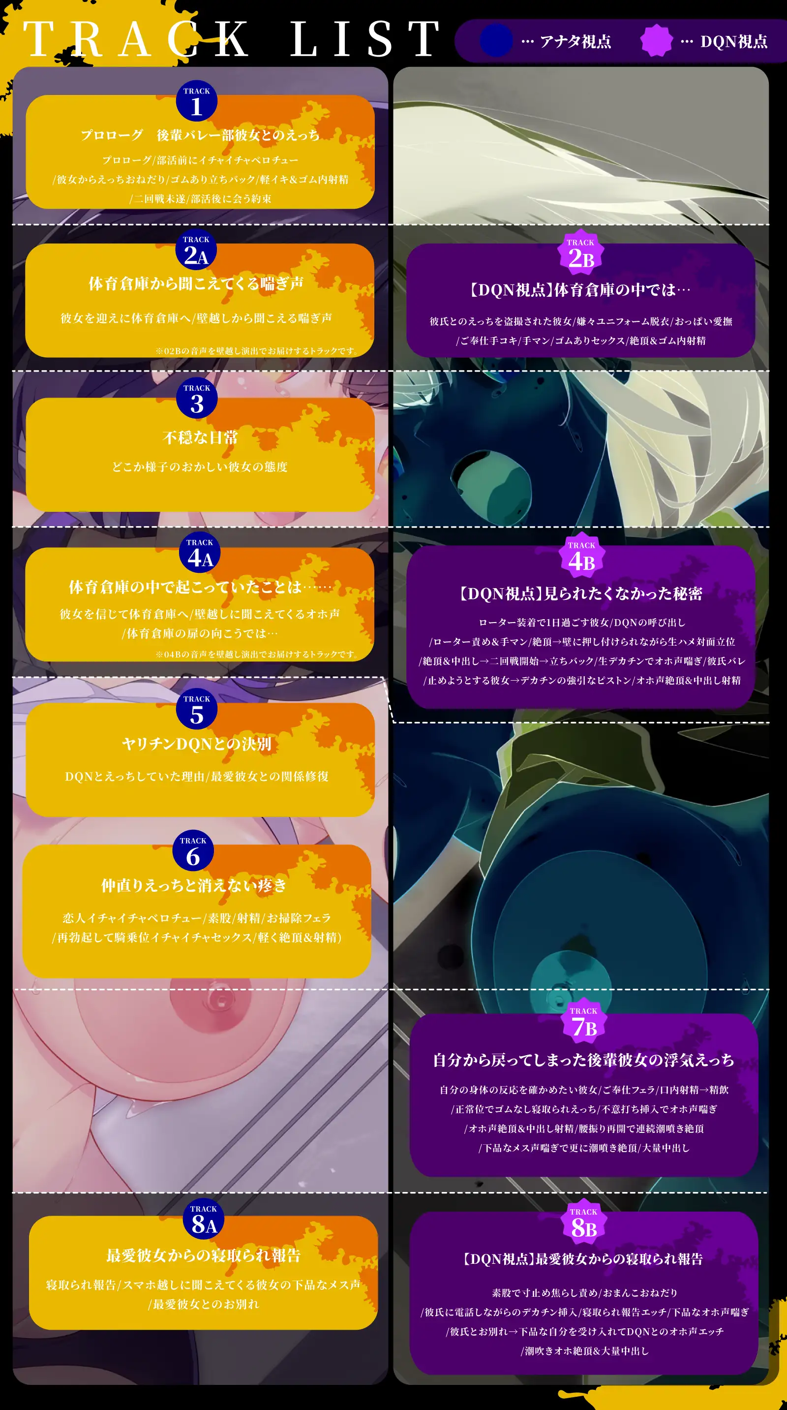 【DM特典付き!!壁越しNTR】後輩バレー部エースの最愛彼女がヤリチンDQNに寝取られるまで～体育倉庫から聞こえる、僕の知らない下品なメス声～_8