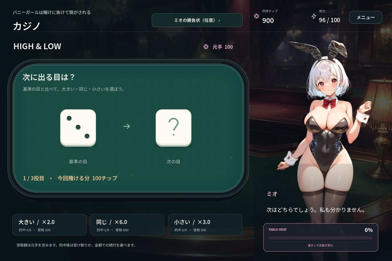 バニーガールは賭けに負けて脱がされる [DNAラボ]