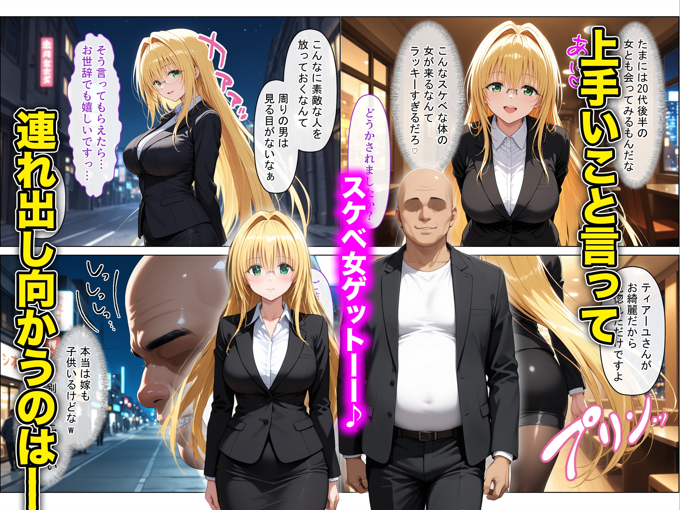 放課後、彼女たちはパパと会う〜チン媚び下品交尾〜欲しがり金髪巨乳ドジっ子教師、金と性欲に溺れる [DAIMAN]
