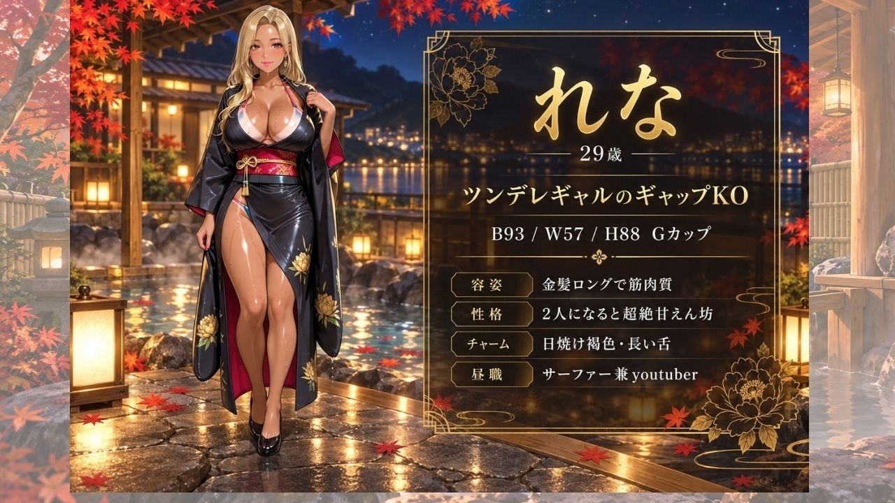 【4KアニメAV】爆美女人妻と行く秋のお忍び温泉旅行 [マミースプラッシュ]
