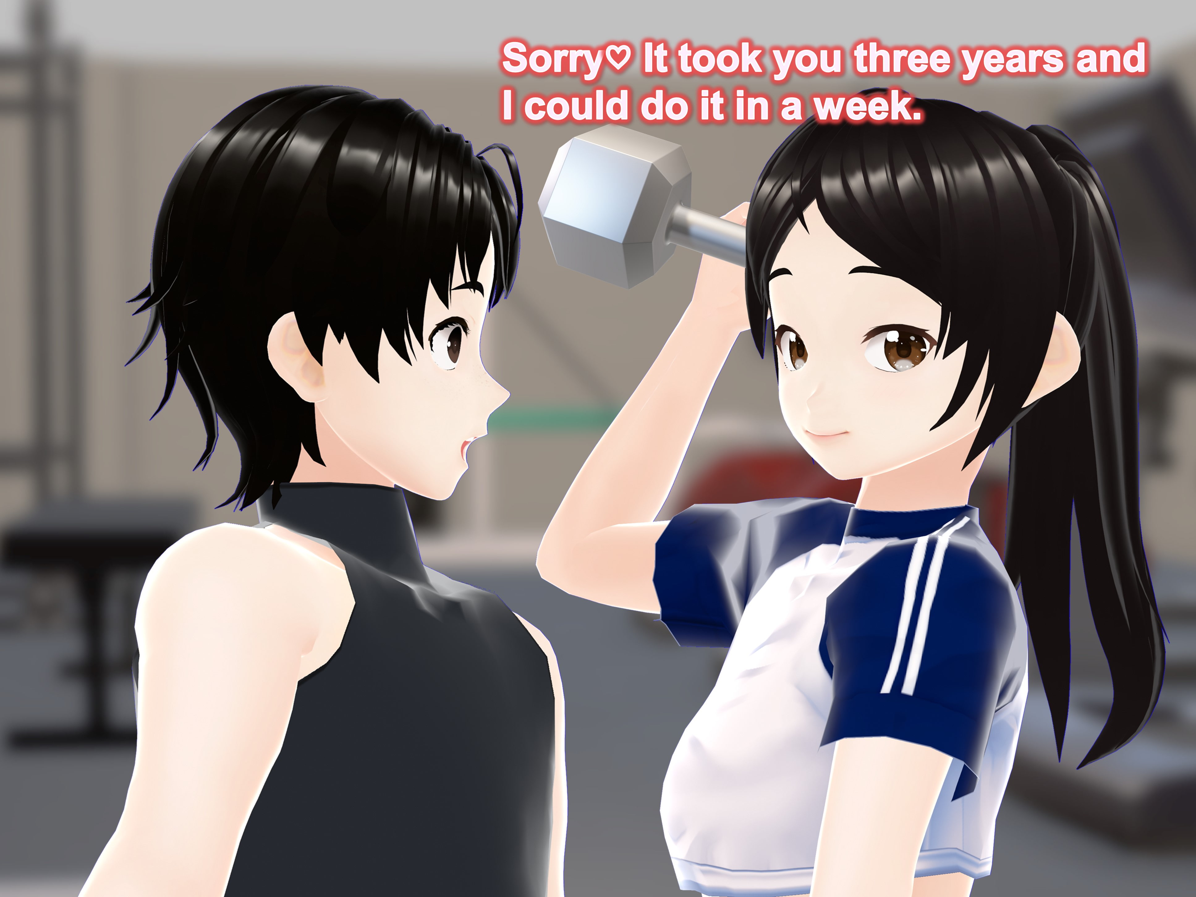 Outgrowing only girls, Overtake boys, Growth sound in the gym [女子成長クラブ]