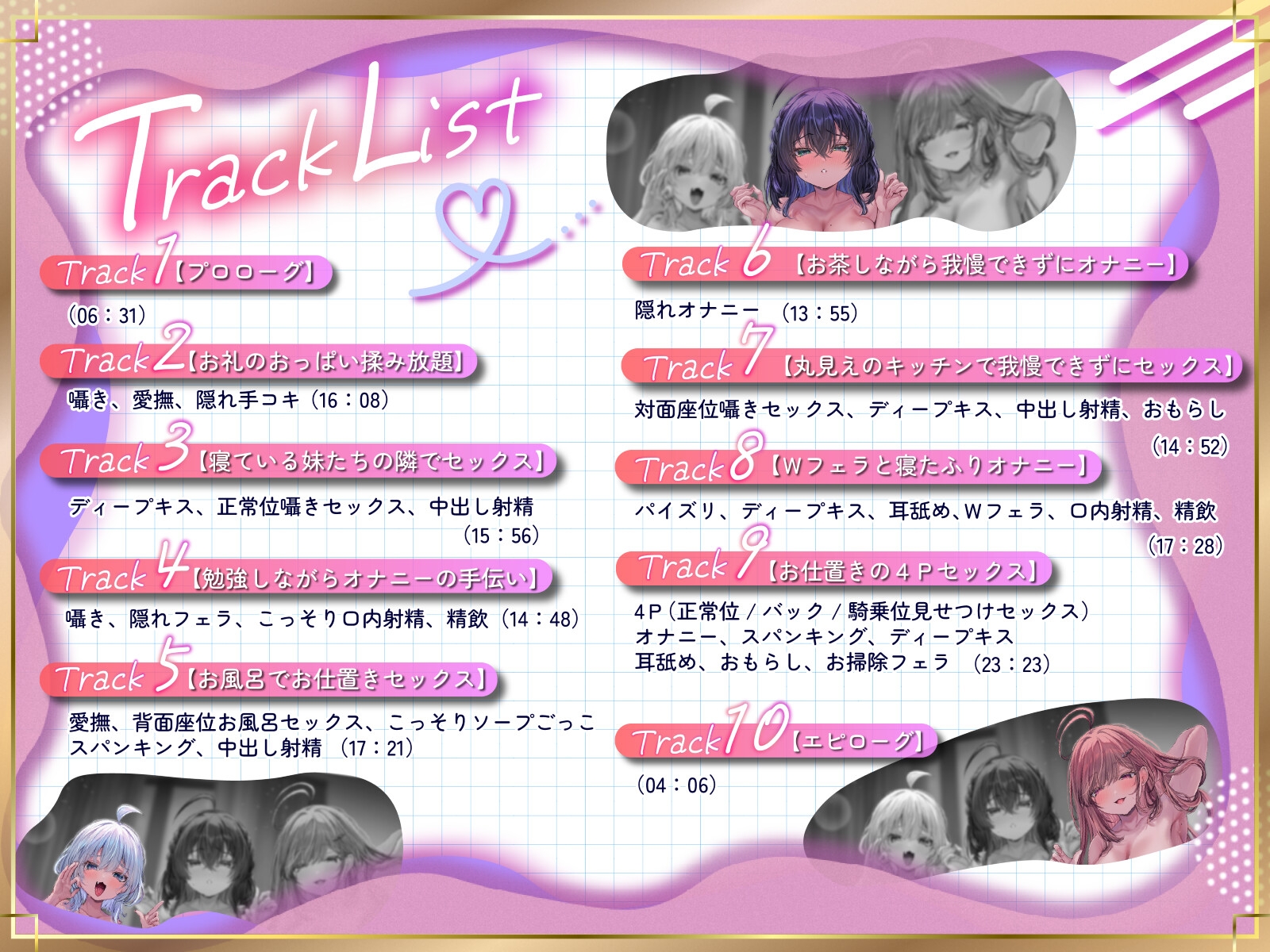 こっそりしちゃお！～姪っ子三姉妹とワンルーム同棲性活～ ハーレム