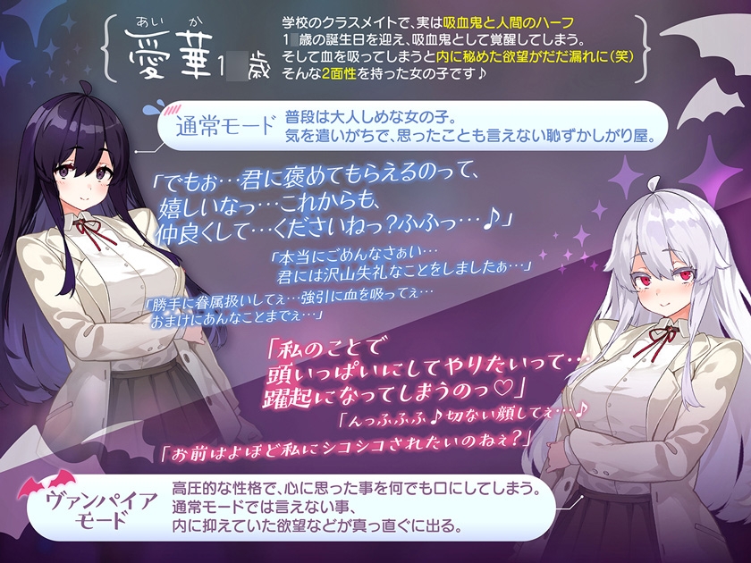 甘噛みヴァンパイア【4時間越え長編でいっぱい愛して?】 生々しさ サンプル画像3